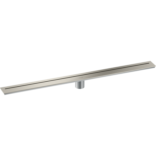 Axor 36" Stainless Steel Floor Installation Brushed Stainless Steel Drain
