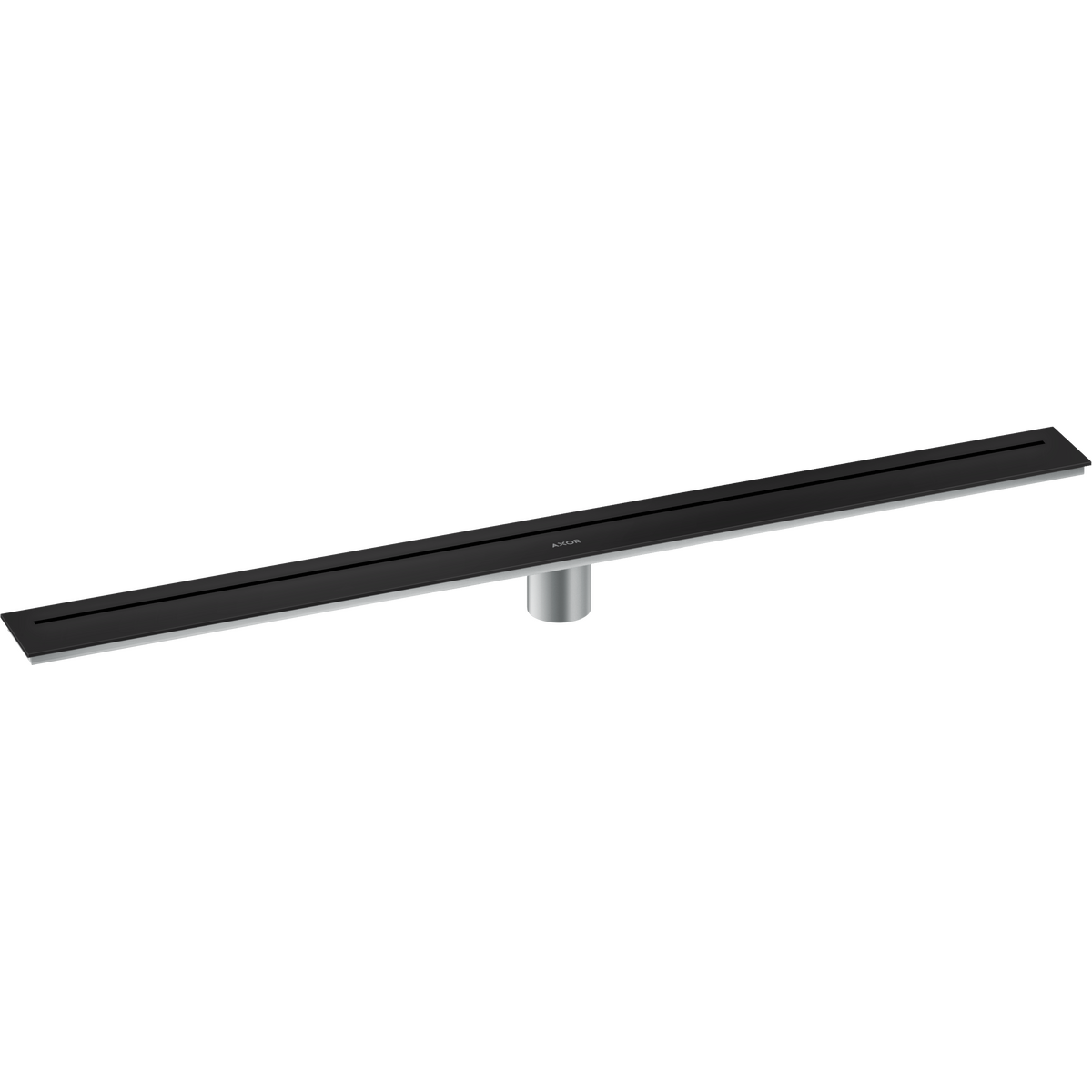 Axor 36" Stainless Steel Floor Installation Matte Black Drain