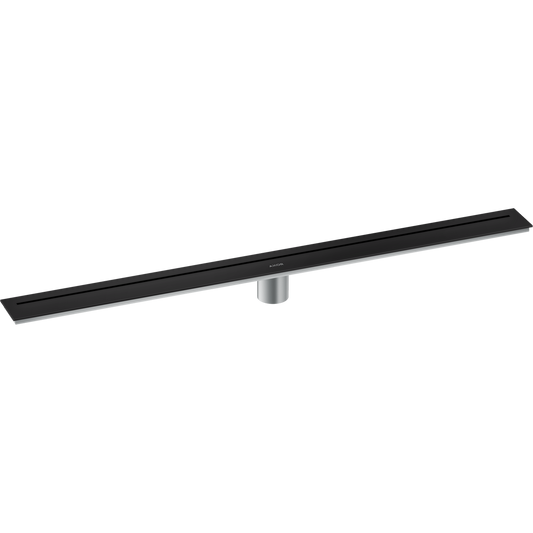 Axor 36" Stainless Steel Floor Installation Matte Black Drain