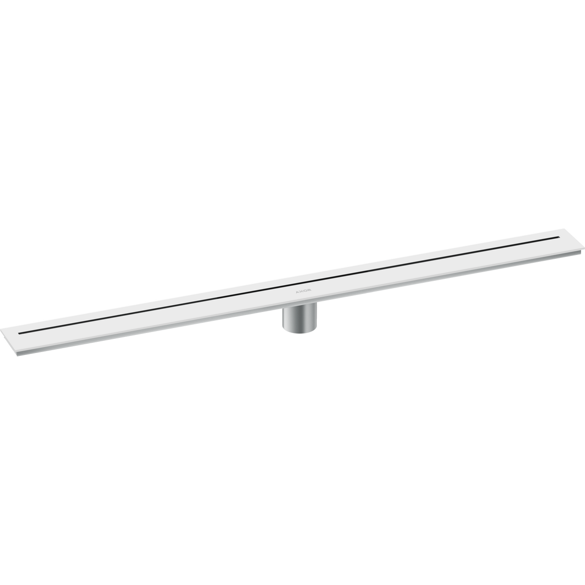 Axor 36" Stainless Steel Floor Installation Matte White Drain