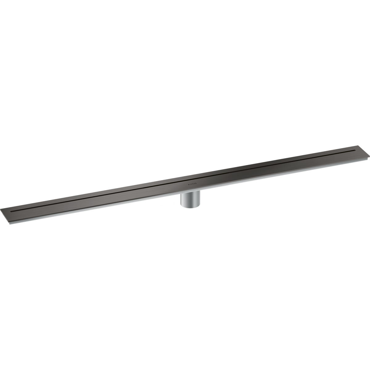 Axor 39" Stainless Steel Floor Installation Brushed Black Chrome Drain