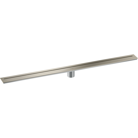 Axor 39" Stainless Steel Floor Installation Brushed Nickel Drain
