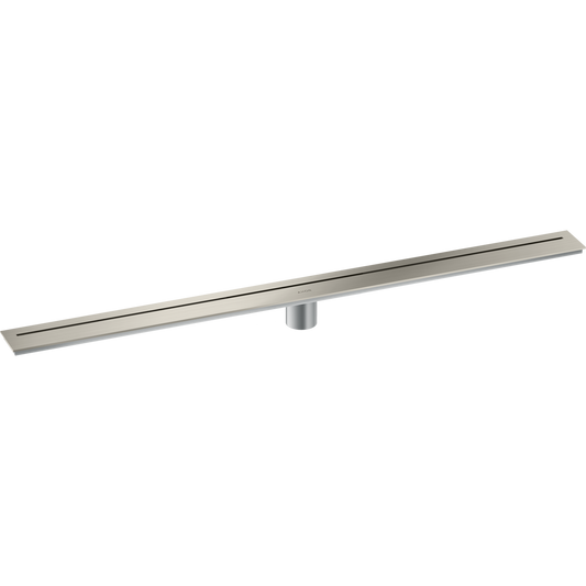 Axor 39" Stainless Steel Floor Installation Brushed Stainless Steel Drain