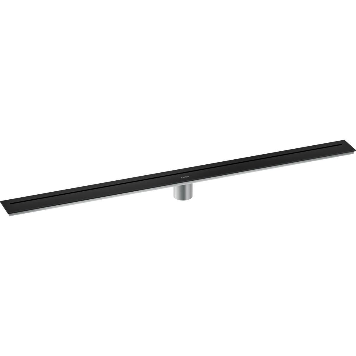Axor 39" Stainless Steel Floor Installation Matte Black Drain