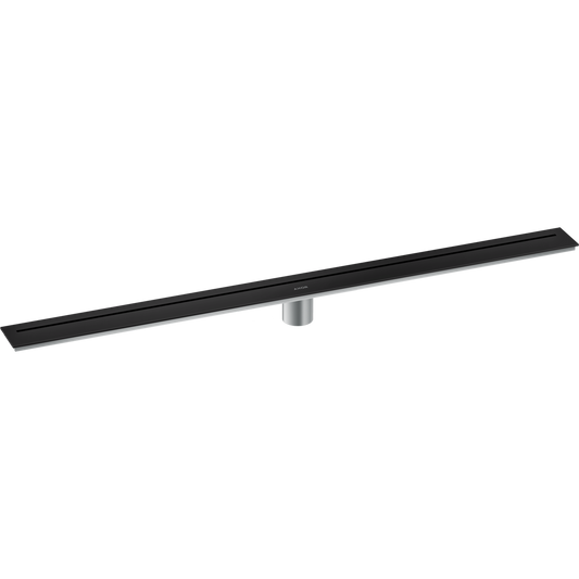 Axor 39" Stainless Steel Floor Installation Matte Black Drain