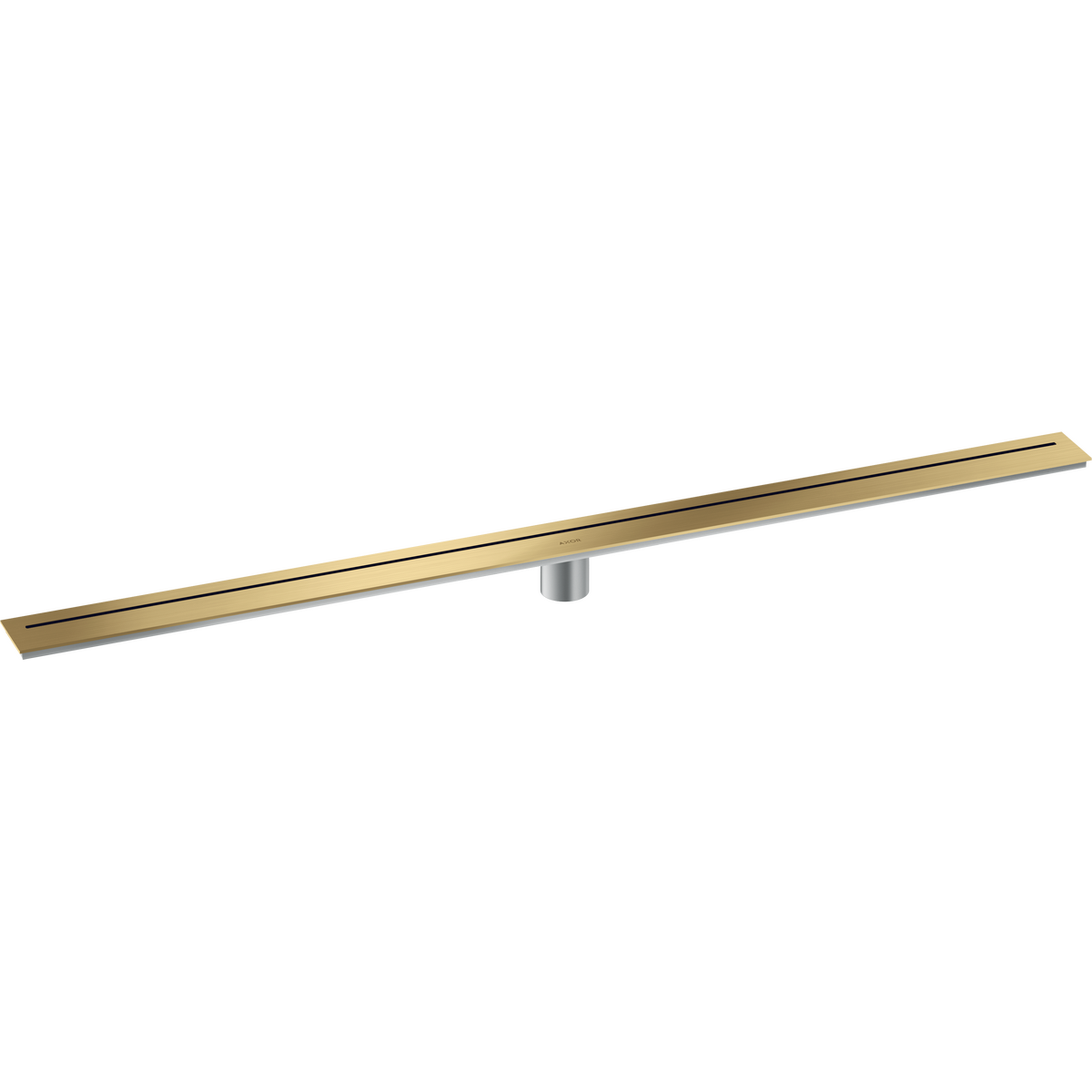 Axor 47" Stainless Steel Floor Installation Brushed Gold Optic Drain