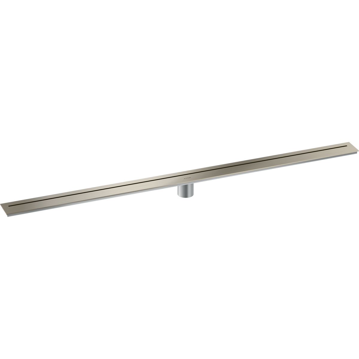 Axor 47" Stainless Steel Floor Installation Brushed Nickel Drain