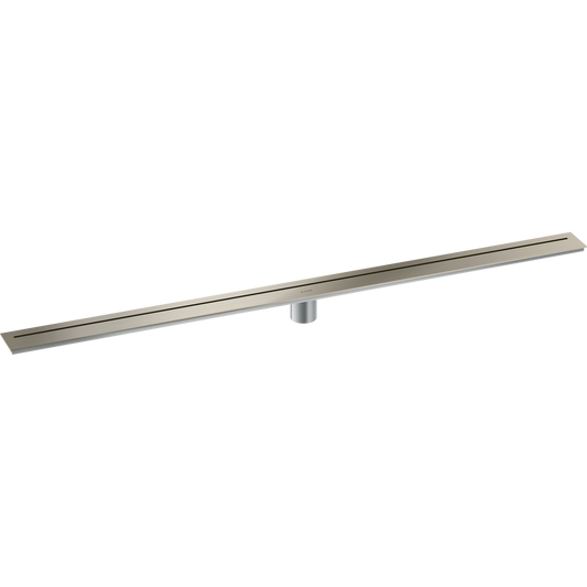 Axor 47" Stainless Steel Floor Installation Brushed Nickel Drain