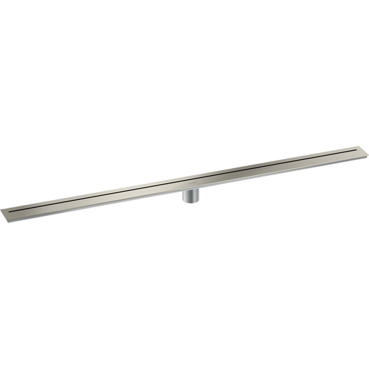 Axor 47" Stainless Steel Floor Installation Brushed Stainless Steel Drain