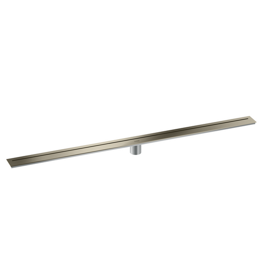 Axor 47" Stainless Steel Floor Installation Polished Nickel Drain