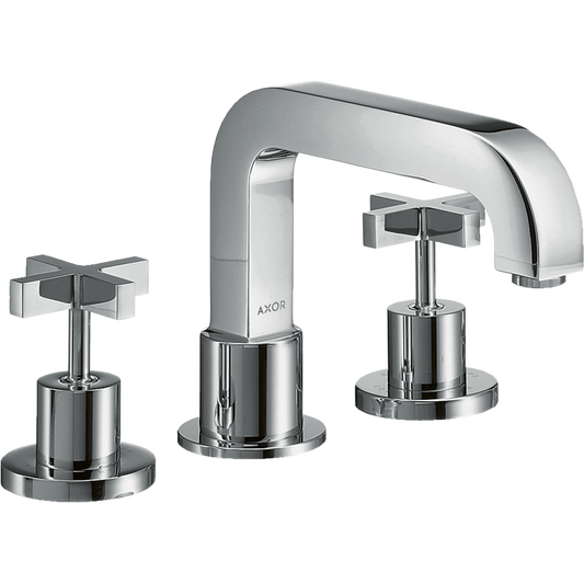 Axor Citterio 5 GPM 3-Hole Cross Handles Chrome Roman Tub Set Trim