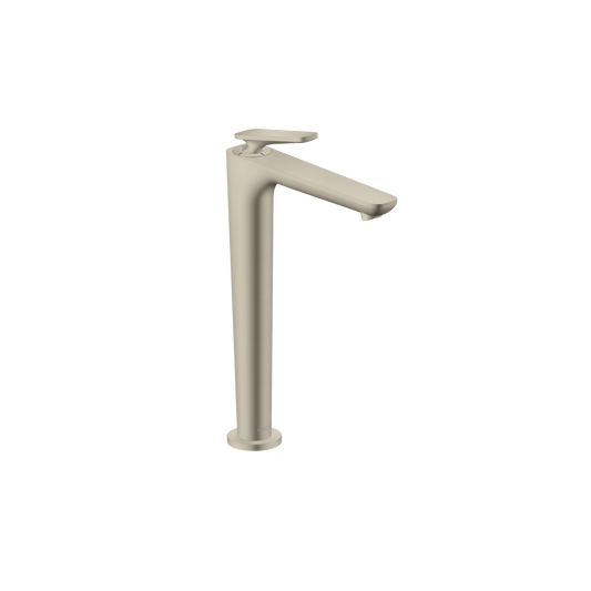 Axor Citterio C 1.2 GPM Single Hole Lever Handle Brushed Nickel Faucet Without CoolStart and Pop-Up Drain