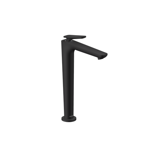 Axor Citterio C 1.2 GPM Single Hole Lever Handle Matte Black Faucet Without CoolStart and Pop-Up Drain