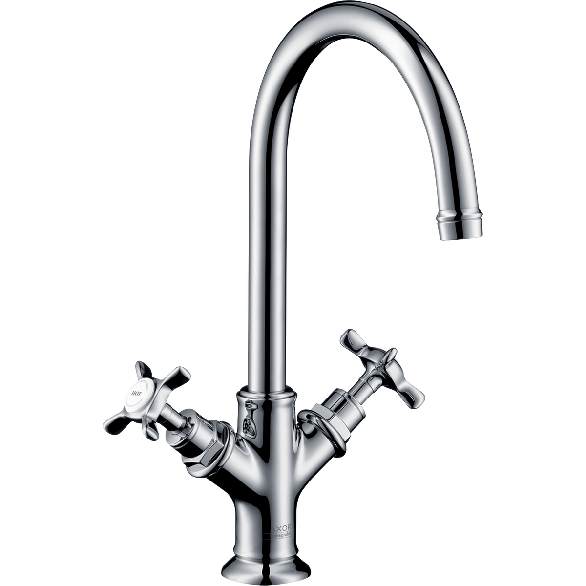 Axor Montreux 1.2 GPM 210 2 Cross Handles Chrome Faucet With Pop Up Drain