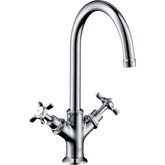 Axor Montreux 1.2 GPM 210 2 Cross Handles Chrome Faucet With Pop Up Drain