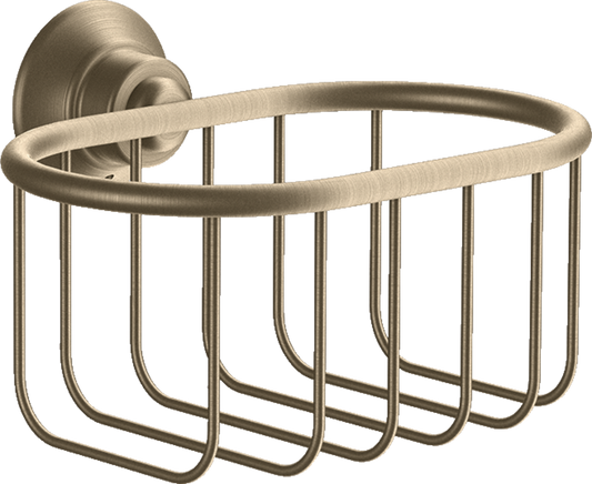 Axor Montreux 6" x 4" Wall Mounted Brushed Nickel Chrome Shower Basket