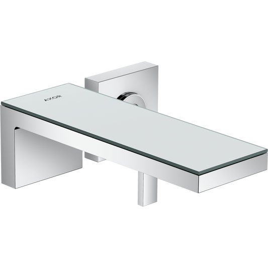 Axor MyEdition 1.2 GPM Single Handle Wall Mounted Chrome/ Mirror Glass Faucet Trim Without Pop-Up Drain