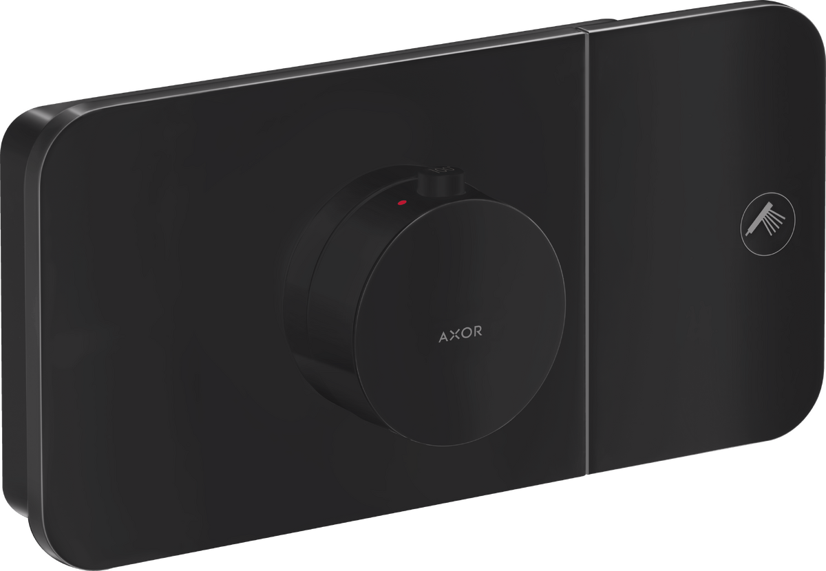 Axor One 1-Function Matte Black Thermostatic Module Trim