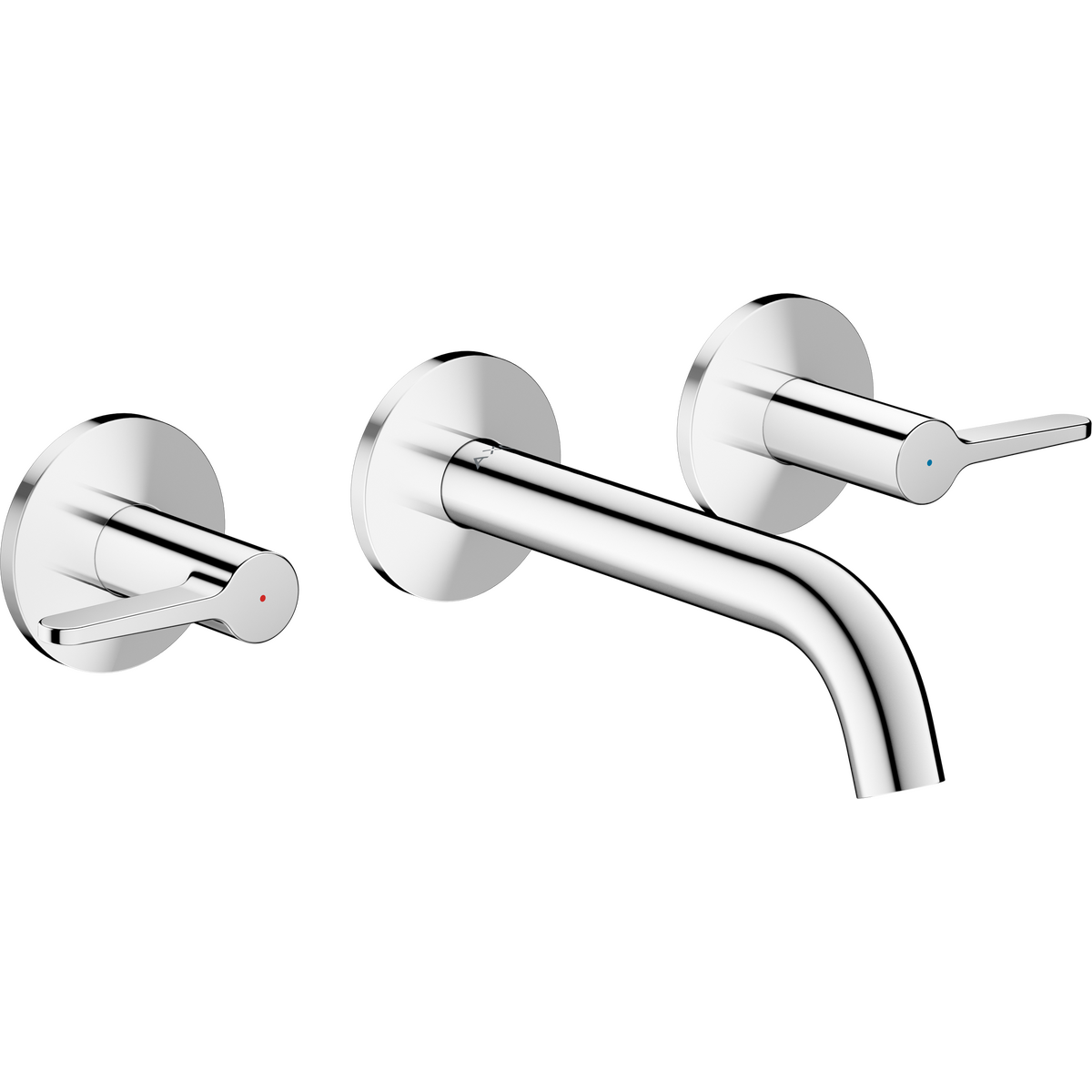 Axor One 1.2 GPM 160 Lever Handles Widespread Chrome Wall Mounted Faucet