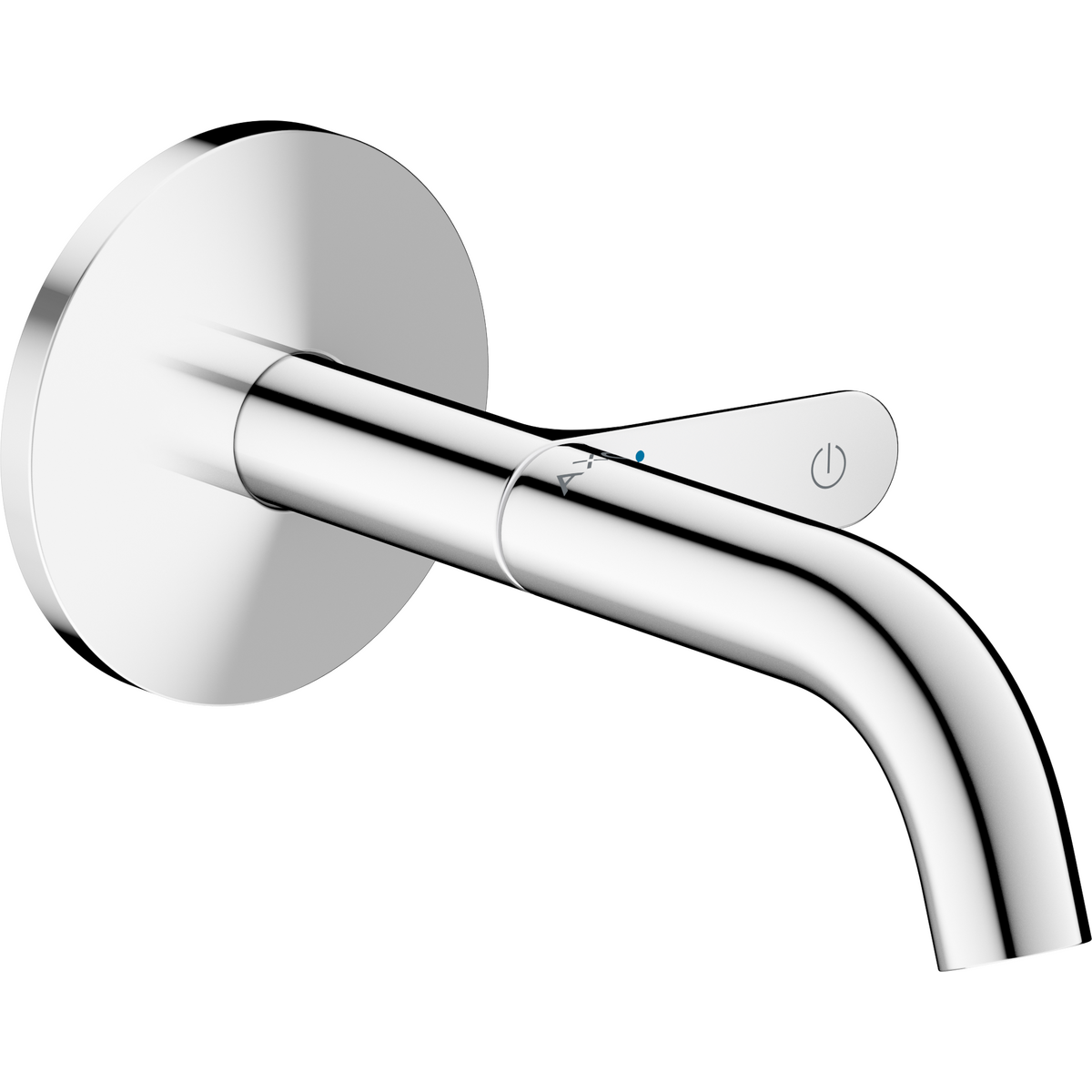 Axor One 1.2 GPM 160 Single-Handle Select Push-Button On/Off Control Chrome Wall Mounted Faucet