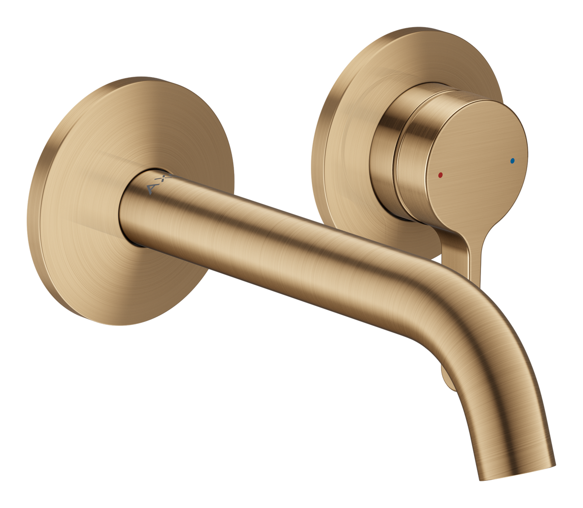 Axor One 1.2 GPM 160 Single Lever Handle Brushed Bronze Wall Mounted Faucet
