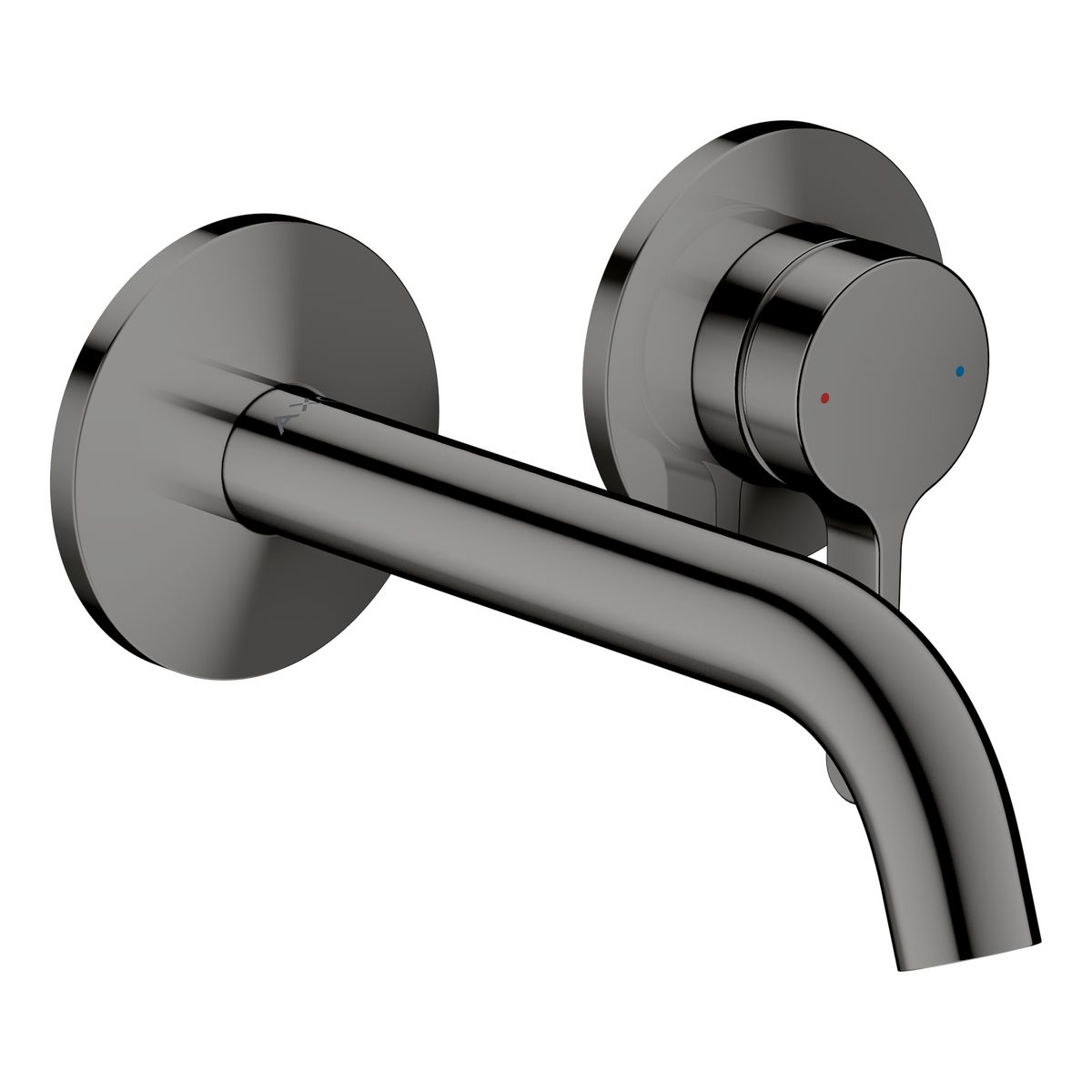 Axor One 1.2 GPM 160 Single Lever Handle Polished Black Chrome Wall Mounted Faucet
