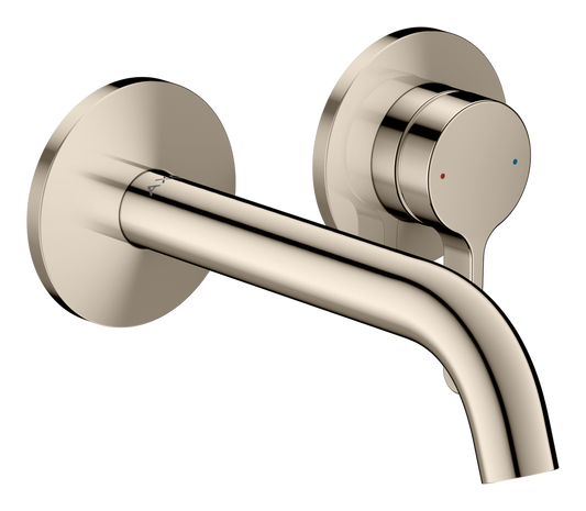 Axor One 1.2 GPM 160 Single Lever Handle Polished Nickel Wall Mounted Faucet