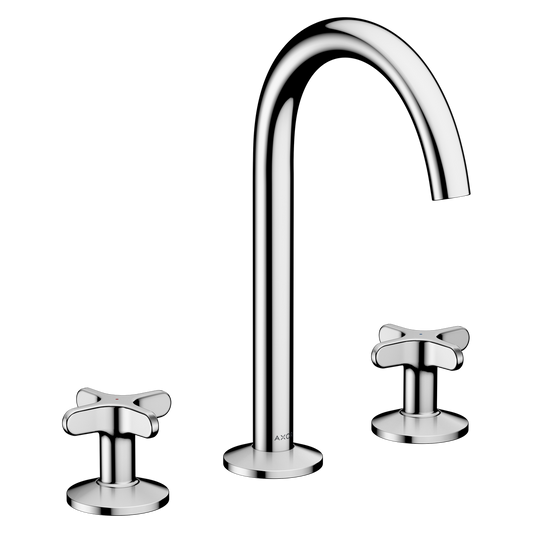Axor One 1.2 GPM 170 Cross Handles 120-Degree Swivel Range Chrome Widespread Faucet