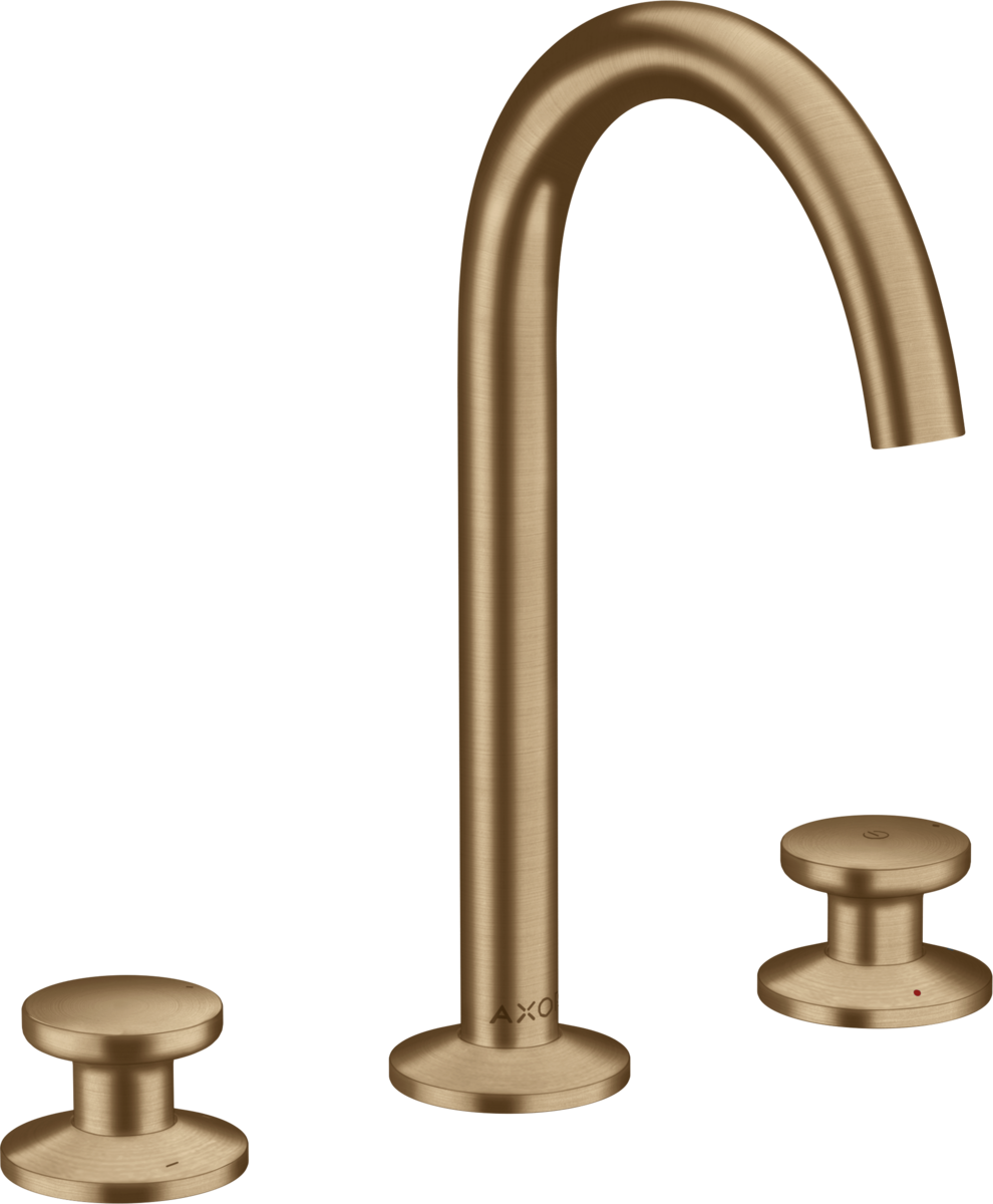 Axor One 1.2 GPM 170 Two Handle Brushed Bronze Widespread Faucet Select Without Pop-Up Drain