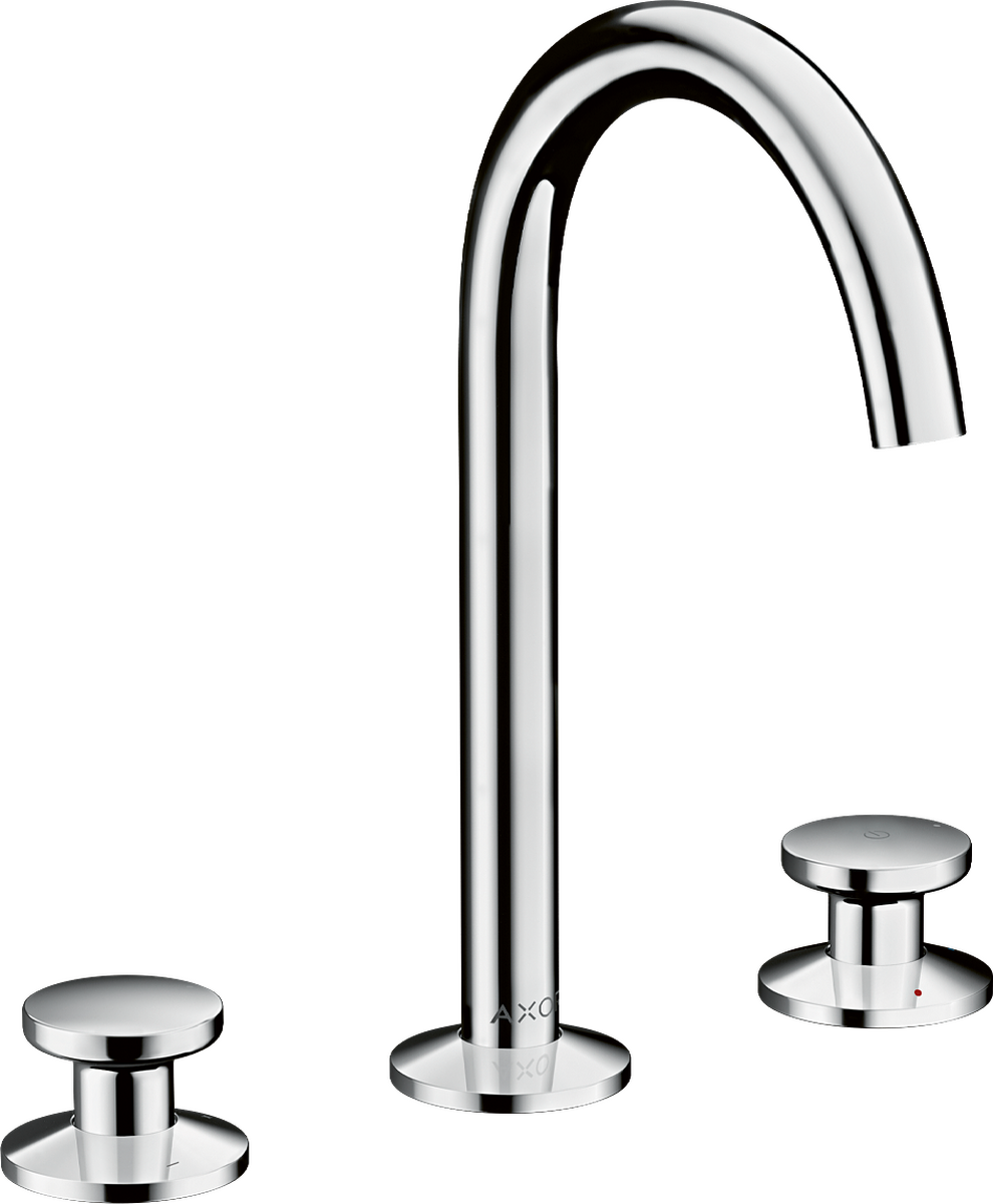Axor One 1.2 GPM 170 Two Handle Chrome Widespread Faucet Select Without Pop-Up Drain