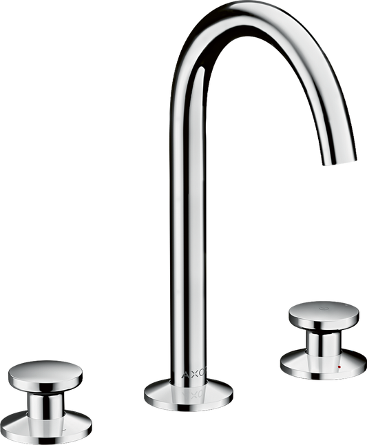 Axor One 1.2 GPM 170 Two Handle Chrome Widespread Faucet Select Without Pop-Up Drain