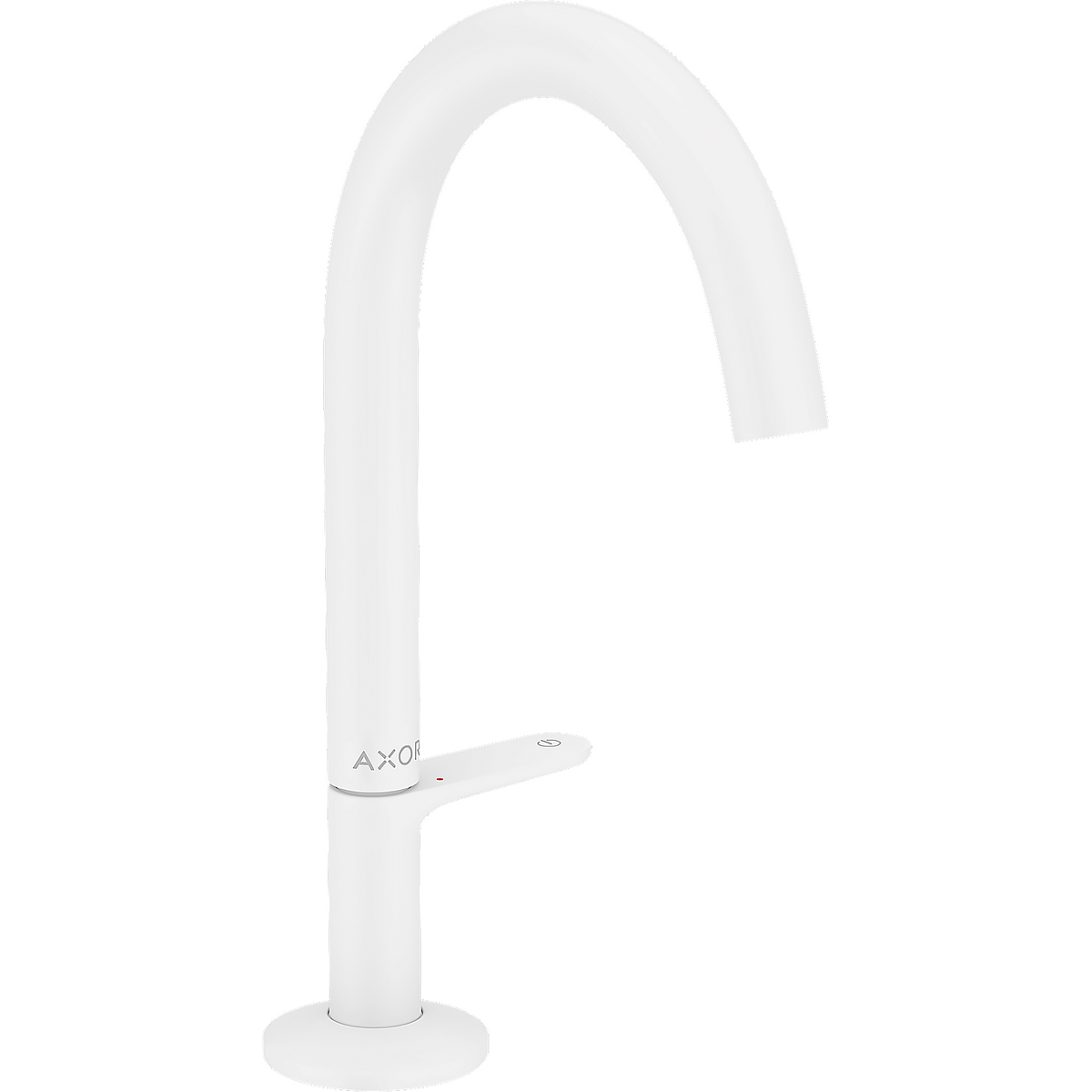 Axor One 1.2 GPM Single Hole Select Handle Design Matte White Faucet