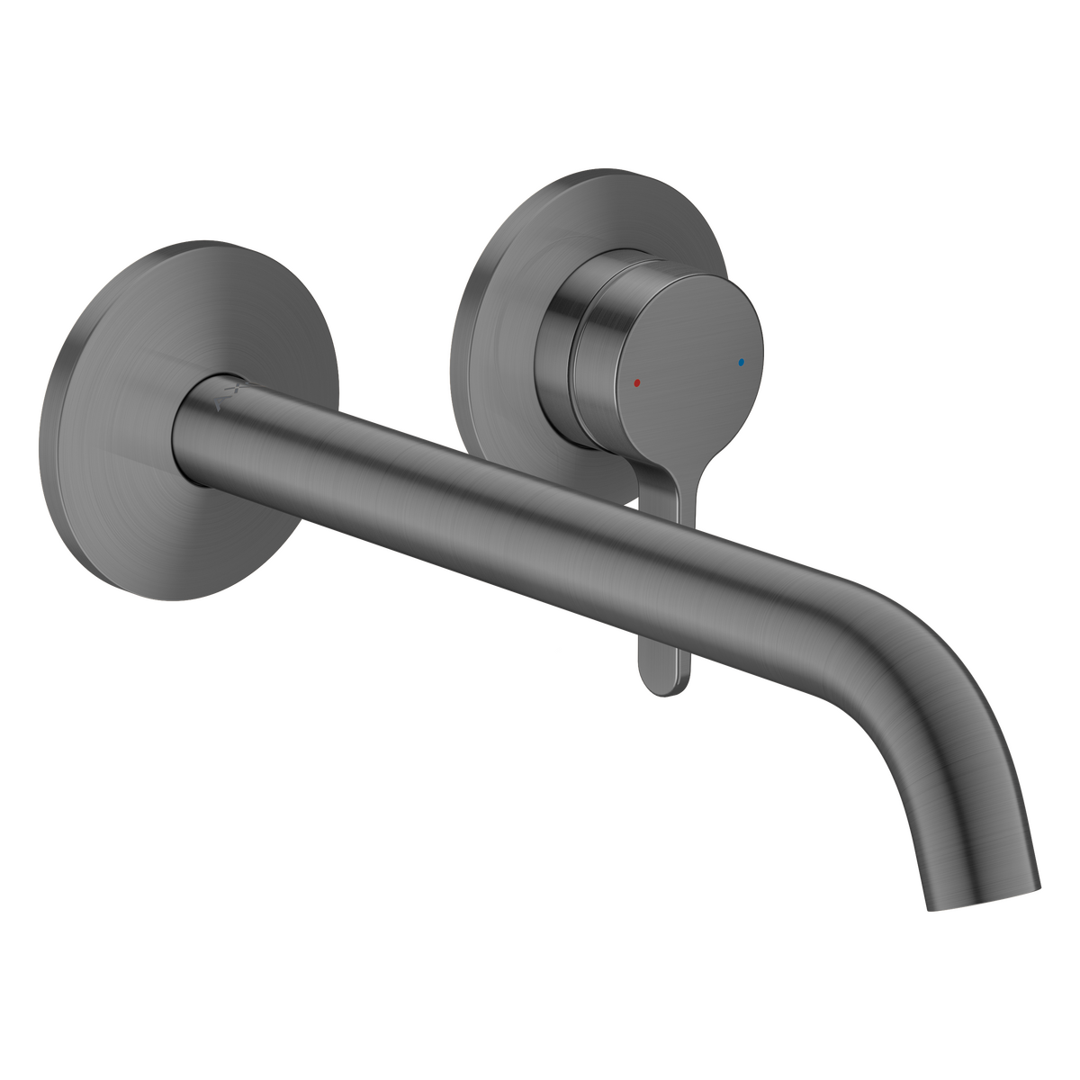 Axor One 1.2 GPM Single Lever Handle Brushed Black Chrome Wall Mounted Faucet