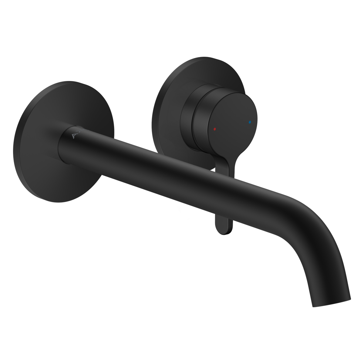Axor One 1.2 GPM Single Lever Handle Matte Black Wall Mounted Faucet