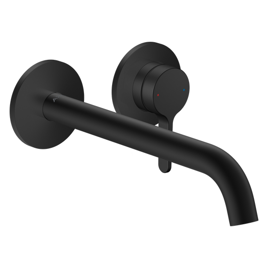 Axor One 1.2 GPM Single Lever Handle Matte Black Wall Mounted Faucet