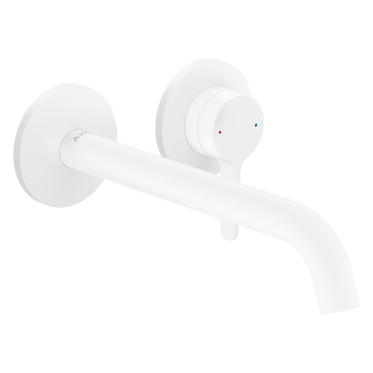 Axor One 1.2 GPM Single Lever Handle Matte White Wall Mounted Faucet