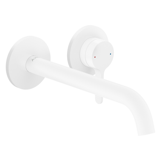 Axor One 1.2 GPM Single Lever Handle Matte White Wall Mounted Faucet