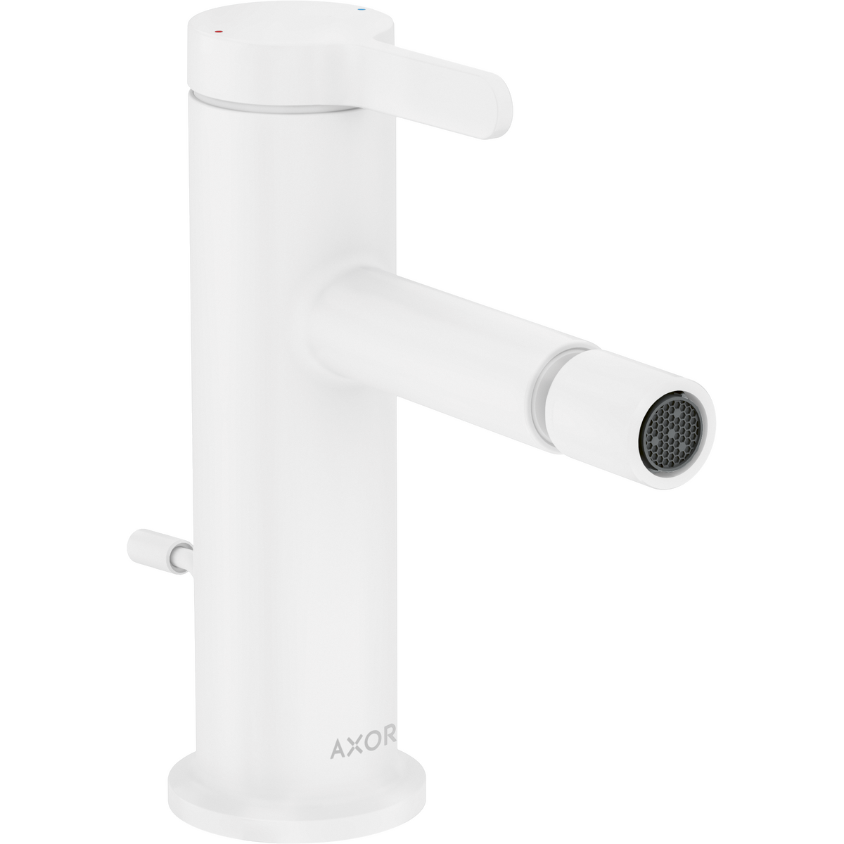 Axor One 1.5 GPM Single Hole Lever Handle Matte White Bidet Faucet