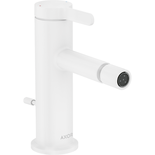 Axor One 1.5 GPM Single Hole Lever Handle Matte White Bidet Faucet
