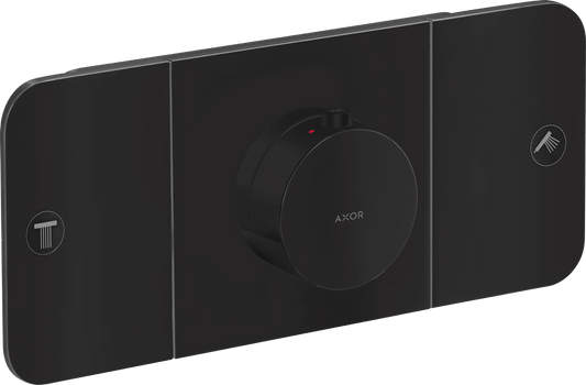 Axor One 2-Function Matte Black Thermostatic Module Trim