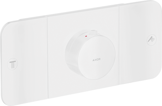 Axor One 2-Function Matte White Thermostatic Module Trim