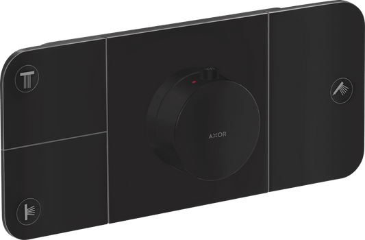 Axor One 3-Function Matte Black Thermostatic Module Trim