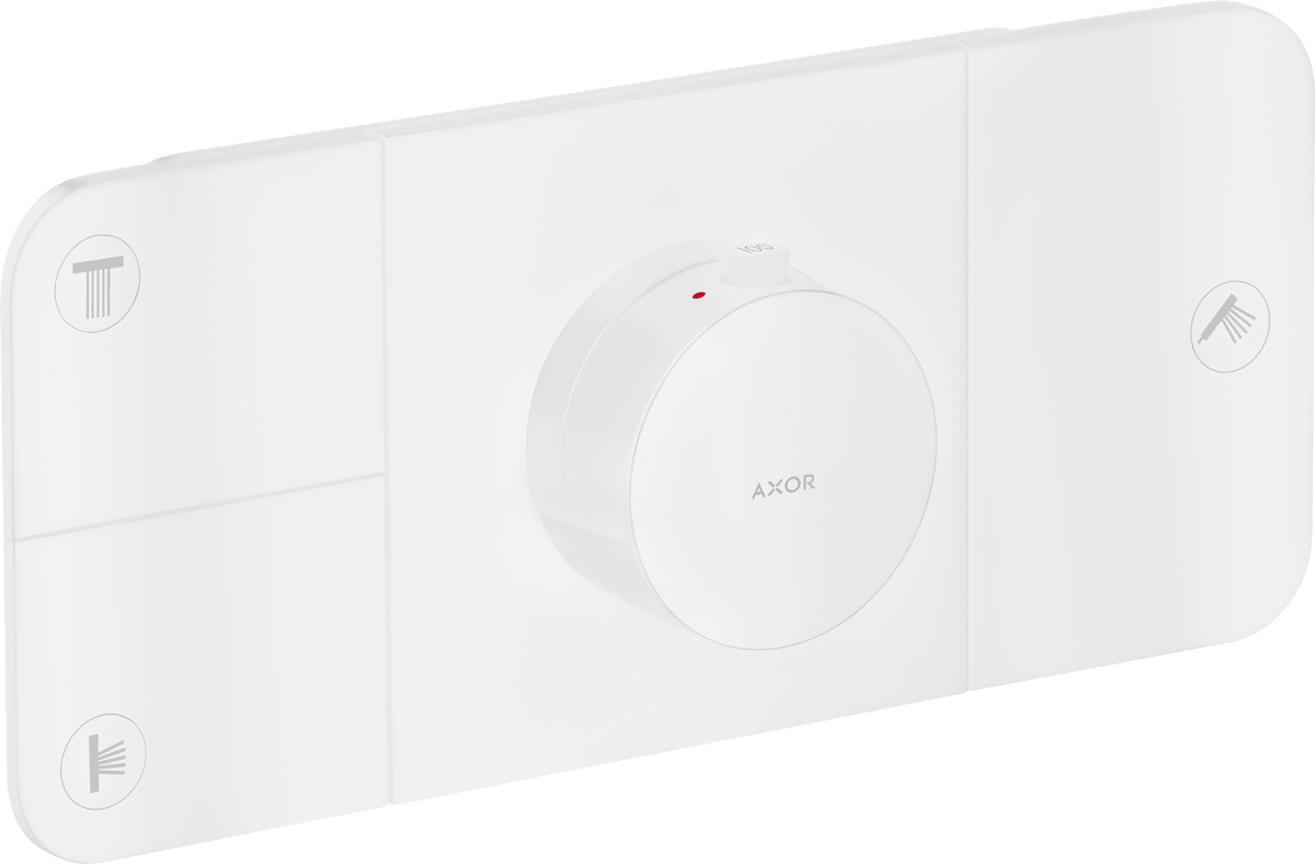 Axor One 3-Function Matte White Thermostatic Module Trim