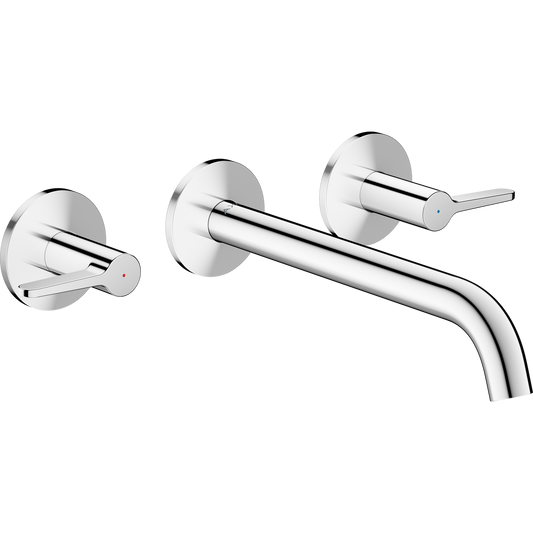 Axor One 5.3 GPM Lever Handle Wall Mounted Chrome Tub Filler