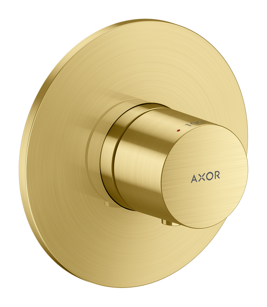 Axor One Brushed Brass Thermostatic Trim