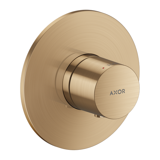 Axor One Brushed Bronze Thermostatic Trim