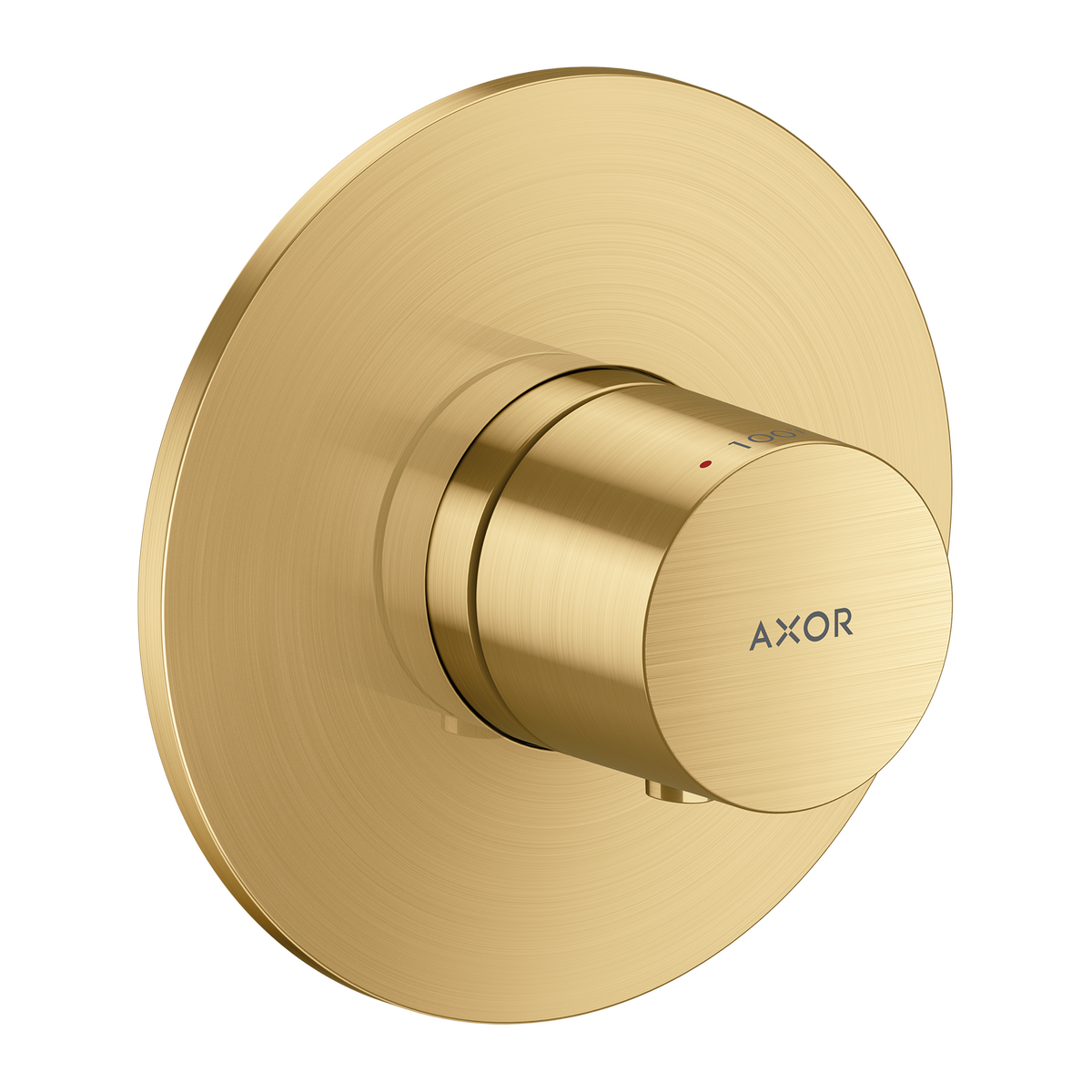 Axor One Brushed Gold Optic Thermostatic Trim