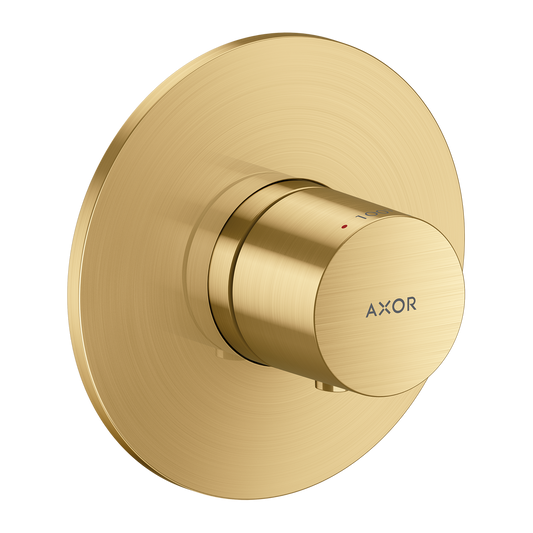 Axor One Brushed Gold Optic Thermostatic Trim