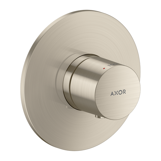 Axor One Brushed Nickel Thermostatic Trim