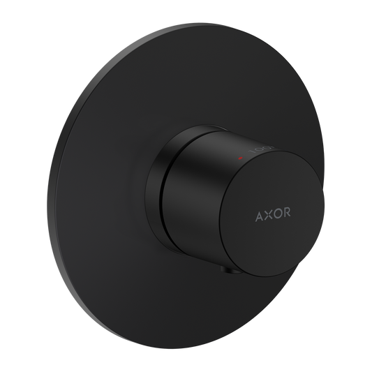 Axor One Matte Black Thermostatic Trim